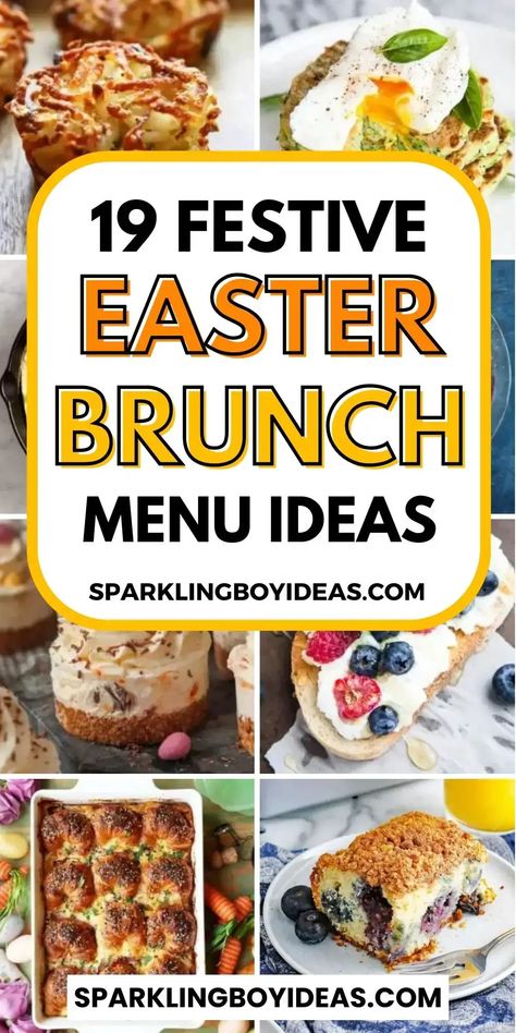 Easy Easter Brunch Ideas, Easter Brunch Casserole, Easter Breakfast Casserole, Easter Brunch Dessert, Brunch Menu Ideas, Easter Brunch Ideas, Easter Sunday Brunch, Spring Salads, Easy Easter Brunch