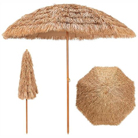 - Premium & Durable Material
- Large Double Tier Umbrella
- Sturdy & Portable Frame
- Easy Opening & Assembly Cyprus Summer, Tiki Umbrella, Patio Table Set, Surf Party, Round Patio, Beach Patio, Shade Umbrellas, Outdoor Seating Area, Beach Cafe