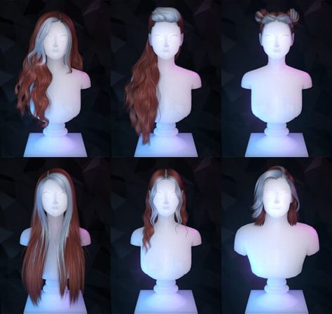 Sims 4 Cc Mods Hairstyles, Sims 4 Cc Chunky Highlights Hair, Sims4 Cc Skins, The Sims 4 Alpha Cc, Sims 4 Cheats, Female Hairstyles, Cc Hair, Sims 4 Anime, Sims Free Play