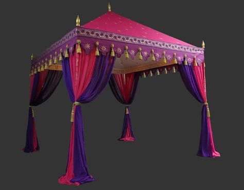 Pergola Colors, Arabian Nights Theme, Bedouin Tent, Moroccan Party, Camping Canopy, Purple Curtains, Red Tent, Booth Decor, Circus Tent