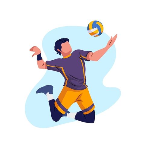 Sport Vector Illustration, Sport Illustration Graphics, Whimsical Typeface, Volleyball Art, Sports Illustrations Art, Volleyball Illustration, Sports Drawing, Sports Illustrations Design, Balloon Font