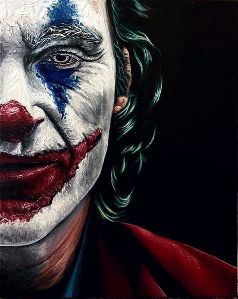 Rough Painting, Joaquin Phoenix Joker, Joker Drawings, Genos Wallpaper, Joker Poster, Joker Face, Joker Artwork, Painting Study, Joker Pics