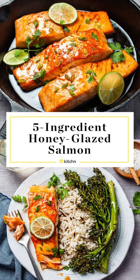 Pregnant Meals, Salmon Filet Recipe, Crab Alfredo, Salmon Broccoli, Notes Storage, Honey Glazed Salmon, Salmon And Asparagus, Honey Glazed, Salmon Dinner