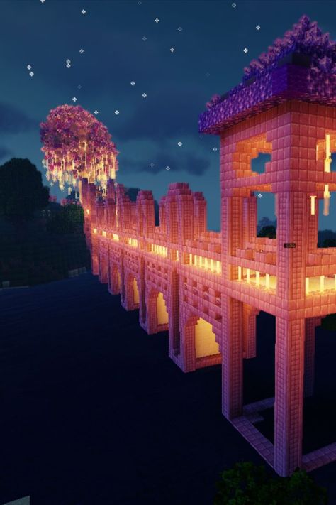 Minecraft Heart, Minecraft Bridge, Minecraft Kingdom, Minecraft Create, Rumah Minecraft Sederhana, Minecraft House Plans, Easy Minecraft Houses, Cool Minecraft Creations, Minecraft Room