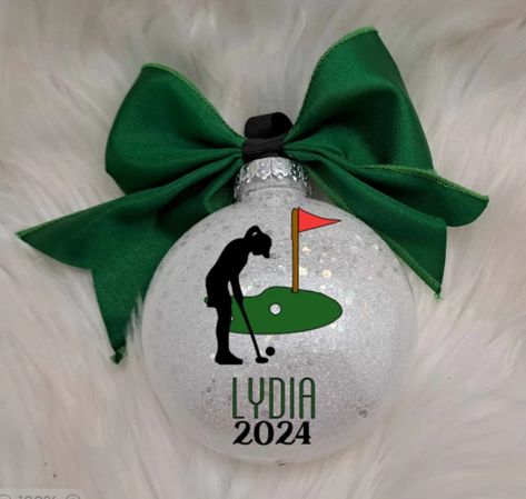 Golf Christmas Ornament, Golf, Sports Ornament, Golf Ornament, Male Golfer, Female Golfer, Christmas Gift, Sports Ornaments - Etsy Golfer Silhouette, Sports Ornaments, Craft Shack, Female Golfer, Golf Christmas, Christmas Golf, Ornament Design, Golf Player, Women Golfers