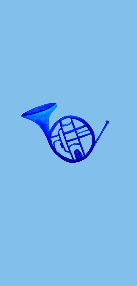 Blue Horn How I Met Your Mother, How I Met Your Mother Blue French Horn, French Horn Aesthetic Wallpaper, Blue French Horn Tattoo, French Horn Wallpaper, Himym Wallpaper, How Met Your Mother, Cute Backgrounds For Iphone, Mother Tattoos