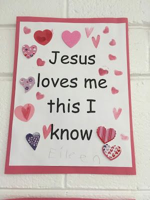 Christian Preschool Valentine Crafts, Sunday School Valentine Crafts, Bible Valentine Crafts For Kids, Christian Valentine Ideas For Kids, Jesus Loves Me Valentine Craft, Jesus Loves You Craft For Kids, Jesus Loves Me Craft Preschool, God Is Love Valentine Craft, Jesus Loves Me Activity For Kids