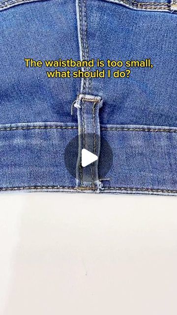 Small Waist Jeans Hack, Expand Waist On Jeans, Diy Make Jeans Bigger, How To Make The Waist Bigger On Jeans, Make Shorts Bigger, How To Fix Jeans That Are Too Small Fit, How To Make Shorts Bigger, Small Jeans Hack, How To Make A Waistband Bigger