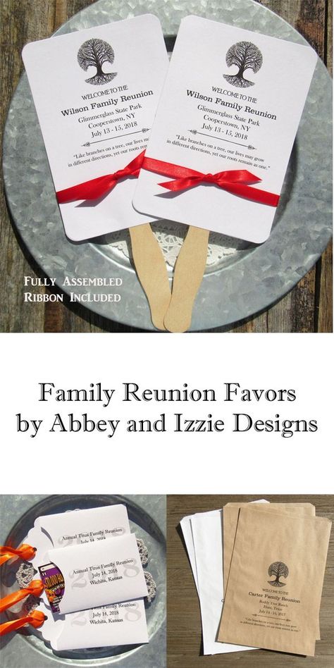 Decor For Family Reunion, Family Reunion Favors Diy, Family Reunion Keepsakes Diy, Family Reunion Souvenirs, Family Reunion Ideas Decorations Outdoor Parties, Family Reunion Booklet Ideas, Family Reunion Centerpieces Diy, Family Reunion Gifts Favors, Family Reunion Gift Ideas