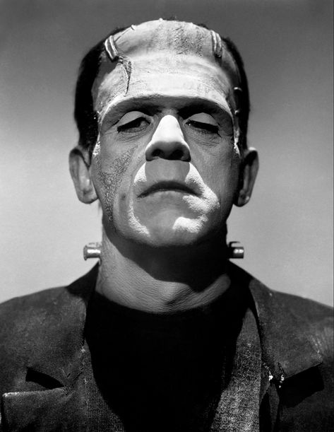 Frankenstein Pictures, Boris Karloff Frankenstein, Frankenstein Tattoo, Classic Monster Movies, The Modern Prometheus, Frankenstein Art, Monster Pictures, Victor Frankenstein, Famous Portraits