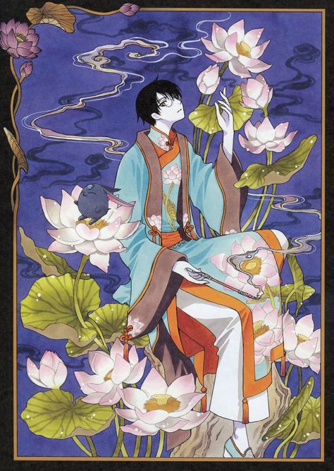 CLAMP, xxxHOLiC, Tsubasa: RESERVoir CHRoNiCLE, Mokona Modoki (Black), Watanuki Kimihiro, Sash Watanuki Kimihiro, Tsubasa Reservoir Chronicles, Sakura Card, Art And Illustration, Cardcaptor Sakura, Fantasy Artwork, Japanese Art, Art Works, Anime Fanart