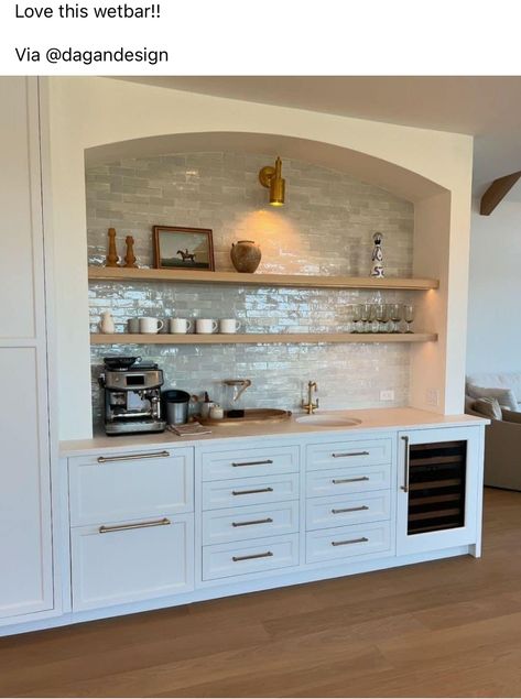 Coffee Bar Built In, Built In Coffee Bar, Dining Room Built Ins, Dining Room Built In, Built In Buffet, Kitchen Built In, Home Bar Rooms, Coffee Bars In Kitchen, Coffee Bar Home