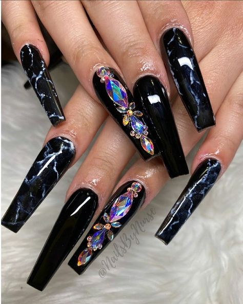 Black Acrylic Nail Designs, Nail Stickers Designs, Flare Nails, Nails May, Star Nail Art, May Nails, Black Acrylic Nails, Long Acrylic Nail Designs, Nails Tips