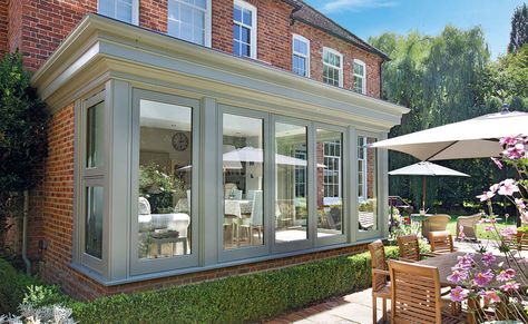 Orangeries - Montpelier Joinery Modern Orangery Extension, Orangery Kitchen, Orangery Extension, Garden Room Extensions, Period Home, Joinery Design, Room Extensions, Kitchen Lounge, House Extension Design