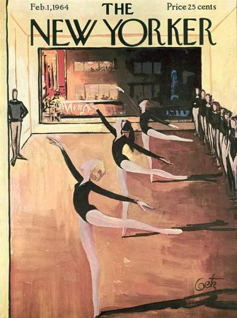 February 1, 1964, by Arthur Getz Ballet Company, Ballet Posters, New Yorker Covers, Dorm Posters, February 1, Vintage Poster Art, Art Collage Wall, Vintage Magazines, Vintage Magazine