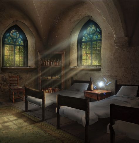 Bed Scene, Healing Room, Episode Backgrounds, Fantasy Rooms, Scenery Background, Location Inspiration, Adventure Aesthetic, Fantasy Homes, Visual Aesthetics