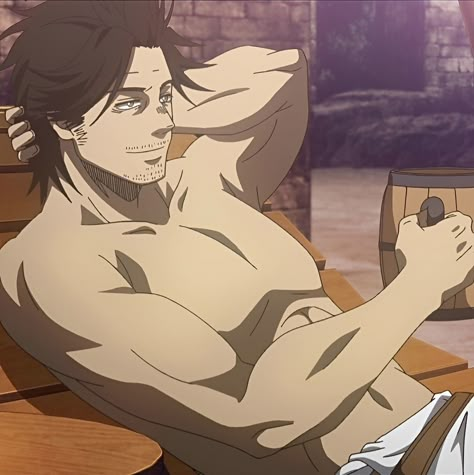 Yami Sukehiro Icon, Origami Naruto, Yami Sukehiro, Animation Art Sketches, Anime Guys Shirtless, Black Bull, Black Clover Anime, Anime Dad, Bleach Anime