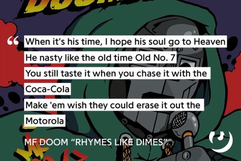 Mf Doom Quotes, Mf Doom Lyrics, Mr Doom, Song Writing, Hip Hop Artwork, Hip Hop Quotes, Real Hip Hop, Mf Doom, Song Lyric Quotes