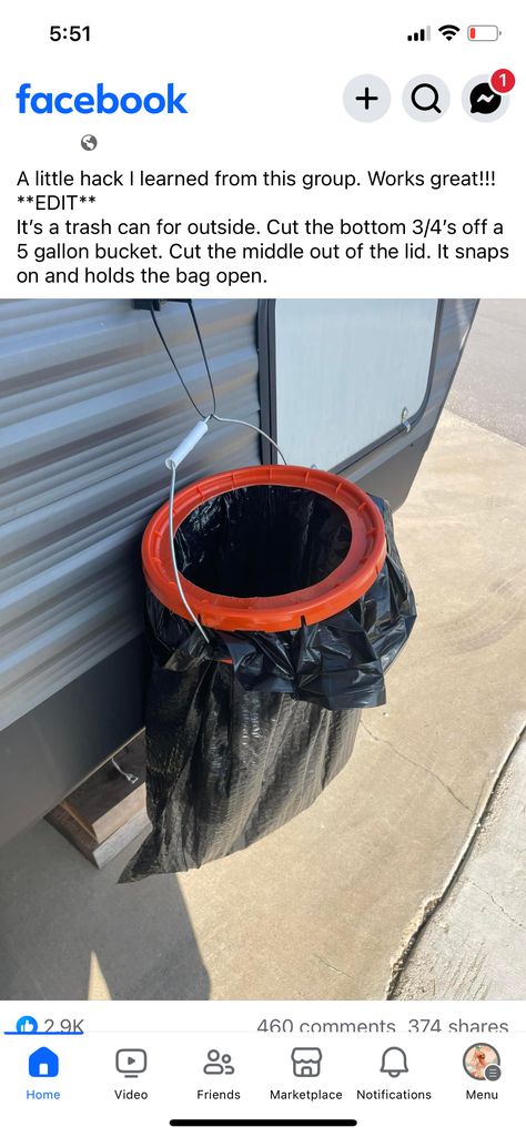 Hanging Trash Can, Rv Camping Checklist, Rv Camping Tips, Camper Hacks, Travel Trailer Camping, Trailer Life, Camping Camper, Rv Living Full Time, Camper Living