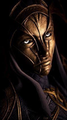 Gold Mask Fantasy Art, Metal Mask Fantasy Art, Metal Mask Design, Villain Mask Concept Art, Occultist Aesthetic, Cool Masks Dark, Mask Design Concept, Masked Character Art Male, Fantasy Mask Design