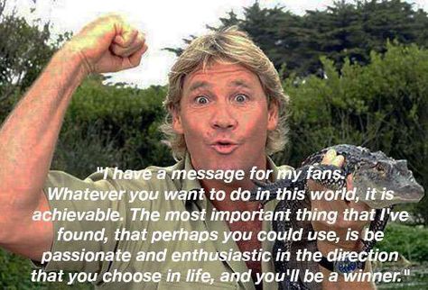 Steve Irwin  #stevejobs #stevejobsquotes #kurttasche Steve Irwin Day, Captain Haddock, Irwin Family, Crocodile Hunter, Steve Irwin, Marine Biology, Faith In Humanity, Video Clips, Best Photos