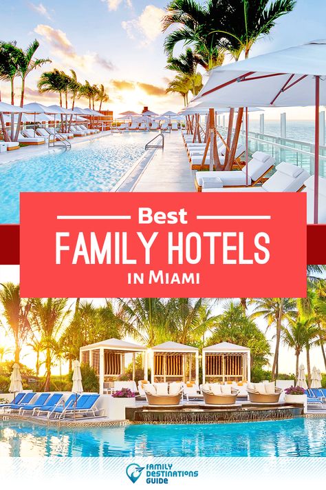 Want ideas for a family vacation to Miami? We’re FamilyDestinationsGuide, and we’re here to help: Discover Miami’s best hotels for families - so you get memories that last a lifetime! #miami #miamivacation #familyvacation Best Places To Stay In Miami, Miami Resorts, Miami With Kids, Best Hotels In Miami, Miami Resort, Miami Beach Hotel, Resorts For Kids, Kid Friendly Resorts, Best Family Beaches