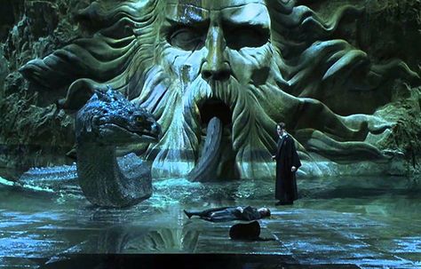 In 2002, In the movie "The Chamber of Secrets" based off of the Harry Potter series by JK Rowling, we see a character that is similar to Medusa and her powers. These characters are similar because they both have snakes who can kill people by petrifying them in harry potter and turning them to stone for Medusa. The basilisk is similar to Medusa because it is a snake and if you look at it you either die or are petrified. Both creatures are very hard to defeat, but were defeated in their stories. Harry Potter Cinematography, Basilisk Harry Potter, Liquid Television, Harry Potter Snake, Harry Potter Workout, Slytherin Core, Salazar Slytherin, Harry Potter Lego Sets, Hp Harry Potter