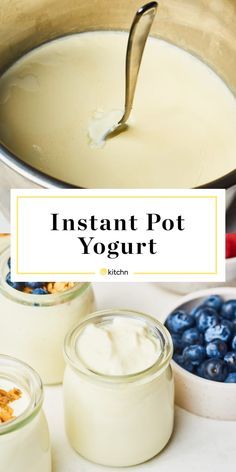 How To Make Instant Pot Yogurt, Step by Step | Kitchn Diy Yogurt Instant Pot, Instant Pot Tips And Tricks, Home Made Yogurt Instant Pot, Homemade Yogurt Instant Pot, Instapot Yogurt Recipes, Instant Pot Pro Recipes, Use Up Half And Half, Instant Pot Recipes Clean Eating, Summer Instant Pot Recipes