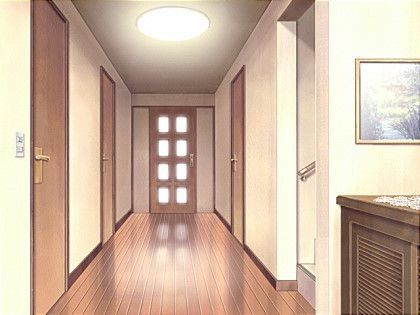 Hallway Background Anime, Anime Hallway Background House, Anime House Wallpaper, Anime House Drawing, Anime Backgrounds House, Gacha Life Backgrounds House, Anime House Aesthetic, Gacha Hallway Background, Anime House Interior