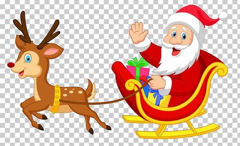 Santa Claus With Reindeer Drawing, Santa With Sleigh And Reindeer, Santa Claus With Reindeer, Santa Claus And Reindeer, Reindeer Drawing, Santa With Reindeer, Santa Claus Clipart, Cartoon Reindeer, Kids Fall Crafts