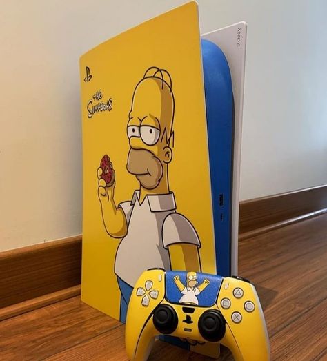 Custom Console 🔥 Custom Consoles, The Simpsons, Big Brother, Shoe Collection, Xbox, Minecraft, Gaming, Branding, Rainbow