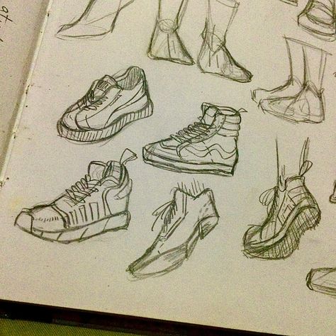 How To Draw Shoes Front View Sneakers, Clothes Anatomy Drawing, Shoes Bottom View Drawing, How To Draw Front Facing Shoes, Shoes Doodle Art, Alt Shoes Drawing, How To Draw Shoes Side View, How To Draw Converse, Converse Drawing Reference