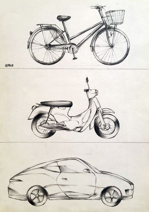 I still can't draw cars, bicycles and motorbikes well... Motorbike Drawing, Bicycle Sketch, Bicycle Drawing, Draw Cars, Live Sketching, Perspective Sketch, Bike Drawing, Perspective Drawing Lessons, Object Drawing