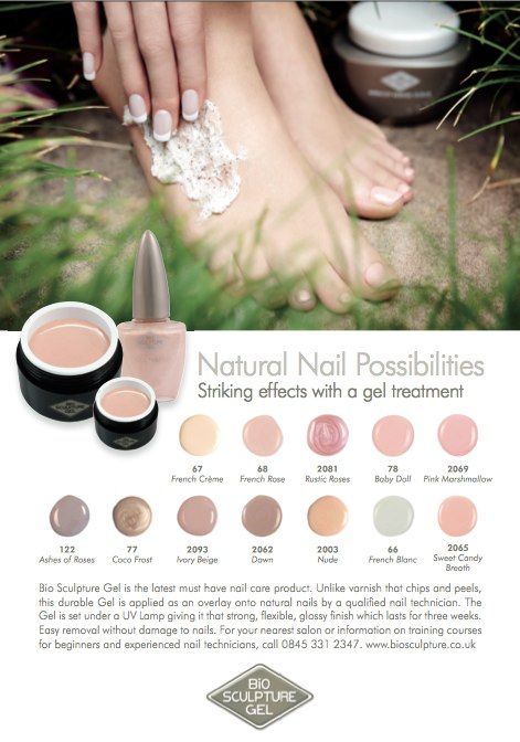 Bio Sculpture Gel Natural Nail Possibilities Biosculpture Gel Nails, Sculpture Gel Nails, Bio Gel Nails, Bio Sculpture Gel Nails, Bio Sculpture Nails, Funky Nail Designs, Bio Sculpture Gel, Mobile Nails, Nail Collection