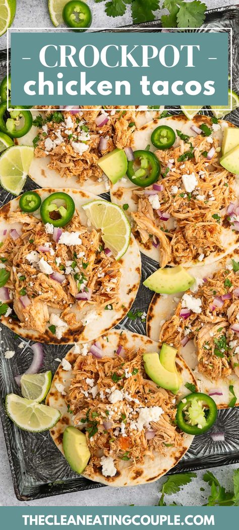 Slowcooker Taco Chicken, Bulk Shredded Chicken Crock Pot, Easy Healthy Crockpot Dinner Recipes, Best Chicken Thigh Crockpot Recipes, Crockpot Chicken Simple, Clean Crockpot Chicken, Easy Dinners Slow Cooker, Cleanfoodcrush Crockpot Recipes, 2 Hour Chicken Crockpot Recipes