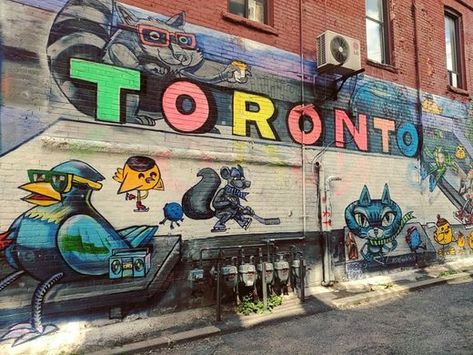 Graffiti Alley – Toronto, Ontario - Atlas Obscura Graffiti Alley Toronto, Graffiti Alley, Arts Project, City Block, Atlas Obscura, Toronto Ontario, Graffiti Art, Medium Art, The History