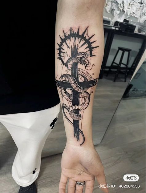 Crucifixion Tattoo, Tattoo Store, Tattoo Snake, Iphone Wallpaper Hd Nature, Semi Permanent Tattoo, Snake Patterns, Snake Tattoo, Cross Tattoo, Permanent Tattoo