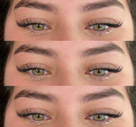 Eye Lashes Classic, Cats Eye Lashes, Lash Extensions Eyeliner Effect, Short Classic Cat Eye Lash Extensions, Fox Eye Classic Lash Extensions, Wispy Cat Eye Lash Extensions Classic, Lash Extensions Natural Look Cat Eye, Classic Lash Extensions For Hooded Eyes, Eyelash Extensions Classic Cat Eye