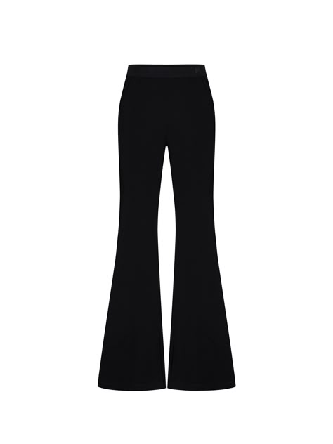 MO&Co. Women's Triacetate Blend Flared Pants Features : - High waist, flared leg- Elasticated waist with logo details- Comfy fit, stretchy and soft materials Code: MBC2PAT026The back length of size M is 106cmMATERIALS & CARE Material: 51.4% Triacetate 45.1% Polyester 3.5% SpandexOur sizes might be a little different from US/EU sizes. Please refer to the size guide carefully before purchasing at the above description.REMINDER: All items are measured manually. Please note that it's reasonable that Flare Leggings Png, Black Flare Pants Outfit Fall, Flare Black Leggings, Black Flare Pants Outfit, Flared Black Pants, Women Black Pants, Flair Leggings, Flare Pants Black, Flare Black Pants