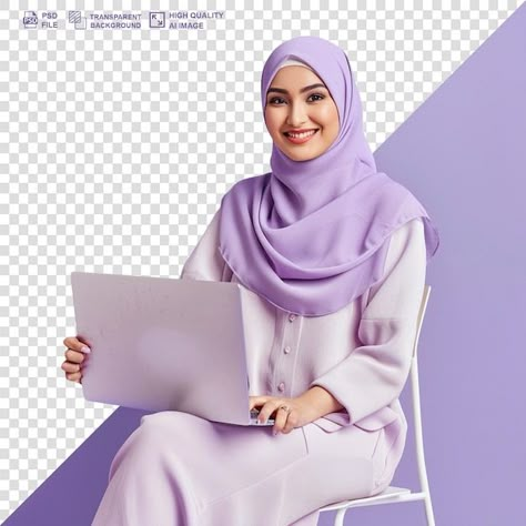 PSD muslim woman in hijab working on tra... | Premium Psd #Freepik #psd Saudi Design, Educational Background, Photo Hijab, Hijab Model, Model Hijab, Communication Tips, Fire Horse, Instagram Template Free, Media Branding