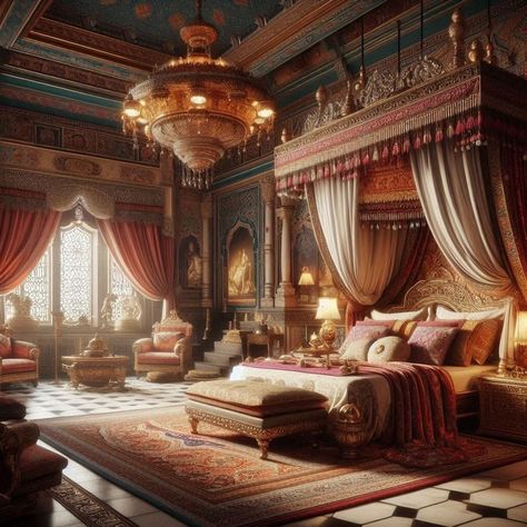 Tuscan Style Bedrooms, Castles Crumbling, Mansion Bedroom, Castle House Design, Open Living Room Design, Royal Bedroom, Luxury Mansions Interior, Princess Book, Store Hacks