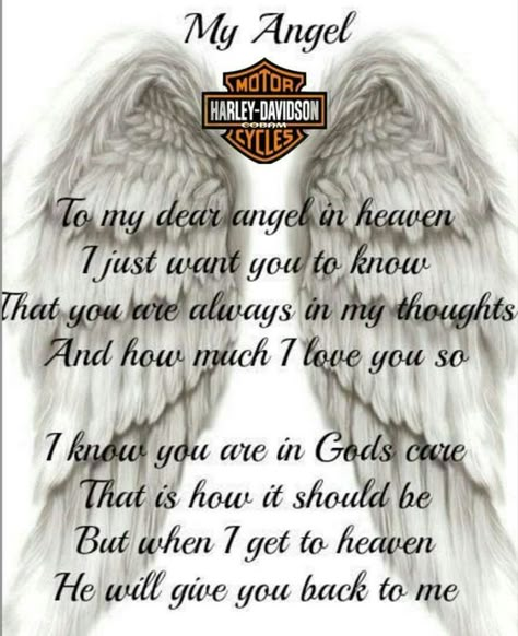 Harley Quotes, Bikers Quotes, Harley Davidson Nightster, Bikers Prayer, Rider Quotes, Tattoos For Dad Memorial, Son Poems, In Loving Memory Tattoos, Harley Davidson Quotes