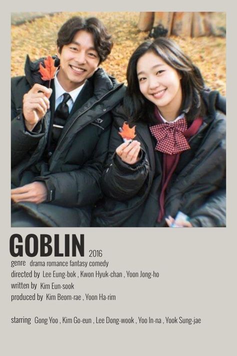 Goblin Kdrama Poster, Poster Polaroid, Korean Tv Series, Goblin Kdrama, Kwon Hyuk, Korean Tv Shows, Korean Drama Series, Film Posters Minimalist, Korean Drama Tv