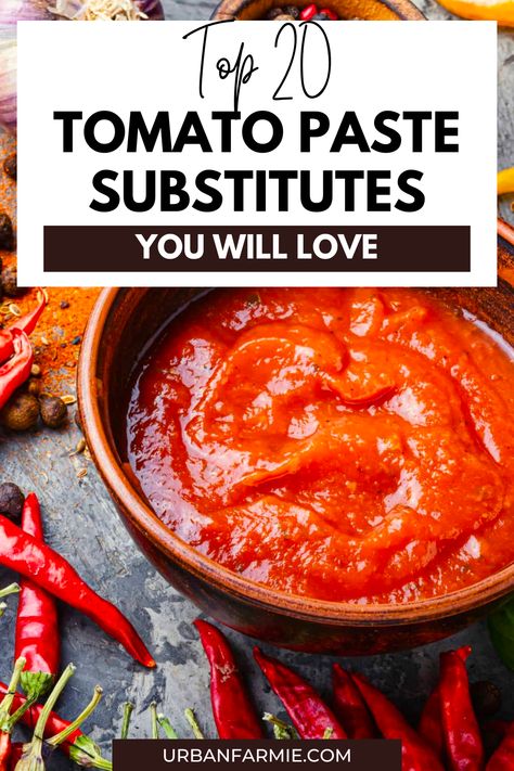 Don't let the absence of tomato paste stop you from enjoying your favorite recipes! Check out our top 20 tomato paste substitutes that are easy to find and budget-friendly. With these substitutes, you can still achieve that rich tomato flavor and texture that tomato paste brings to your dishes. Say goodbye to the hassle of searching for tomato paste and hello to delicious meals any day of the week! Substitute For Tomato Paste, Gerd Diet Plan, Gerd Diet, Vegan Thanksgiving Recipes, Veggie Food, Easy Summer Meals, Summer Pasta Salad, Vegan Thanksgiving, Canned Tomato Sauce