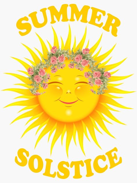 Happy Summer Solstice Images, Summer Solstice Aesthetic Art, Summer Solstice Images, Happy Solstice Summer, Summer Solstice Illustration, Happy Summer Solstice Quotes, First Day Summer, Summer Solstice Crafts, Summer Solstice Quotes