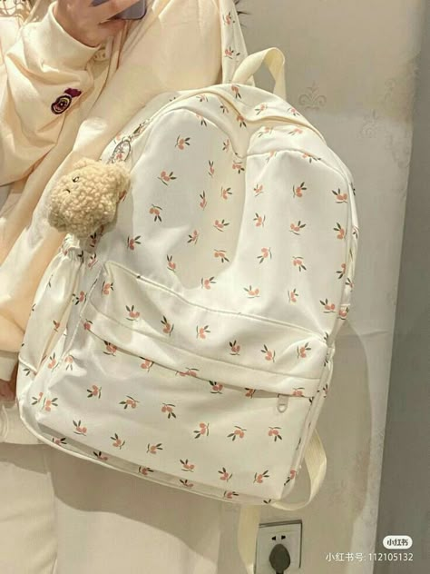 Brown Bear Aesthetic, Fancy School, Tas Aesthetic, School Kawaii, Girly Backpacks, Kawaii Hair Accessories, Bag Picture, Shopee Finds, Stylish School Bags