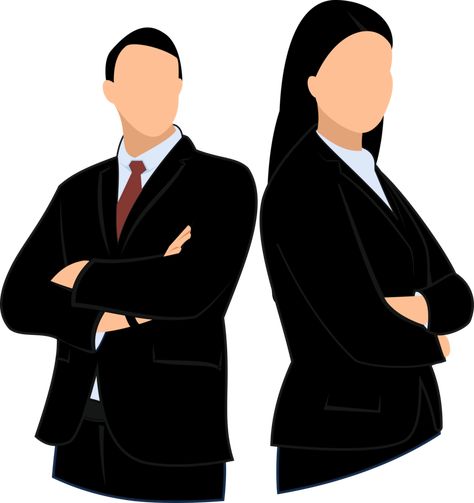 silhouettes of business men and women with back to back poses Back Poses, Man And Woman Silhouette, Man Vector, Business Men, Business Person, Design Vector, Flat Design, Insta Story, Free Png