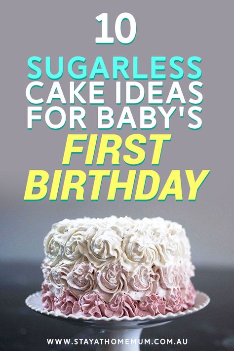 Sugarless Cake Recipes, Frosting For Smash Cake, 1 Year Birthday Cake Ideas, Sugar Free Baby Cake, Naturally Sweetened Cake, No Sugar Birthday Cake, Baby’s First Birthday Cake, Sugar Free First Birthday Cake, Sugar Free Frosting For Baby