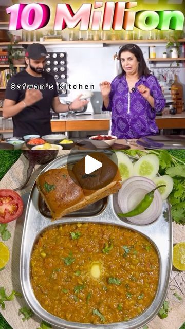 Safwan's Kitchen on Instagram: "Farah Khan’s And Chef Sanjyot Special Pav Bhaji Recipe |

Follow @safwans.kitchen for more recipes 

#farahkhan #trending #viralvideos #instagram #sanjyotkeer #chefsanjyotkeer #instagramreels #reelsinstagram #pavbhaji #explore #explorepage #exploremore #reels #instagood #vegetables #veg #viralreels #trendingreels #reelitfeelit #instareels #recipe #viral" Bombay Pav Bhaji Recipe, Pav Bhaji Recipe, Luxury Interior Design Living Room, Bhaji Recipe, Punjabi Food, Pav Bhaji, More Recipes, Design Living, Brunch Recipes