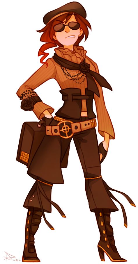 Finally! A RWBY character I can cosplay with both my original hair color and my clothing comfort zone intact! Character Design Cartoon, Rwby Characters, Rwby Fanart, Gucci Gucci, Character Design References, Steam Punk, Dnd Characters, A Drawing, Rwby